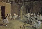 Edgar Degas Opera-s dry running hall France oil painting reproduction